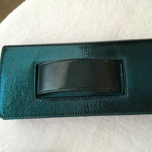 La Regale Clutch teal versatile clutch or   shoulder or crossbody  New  with tag